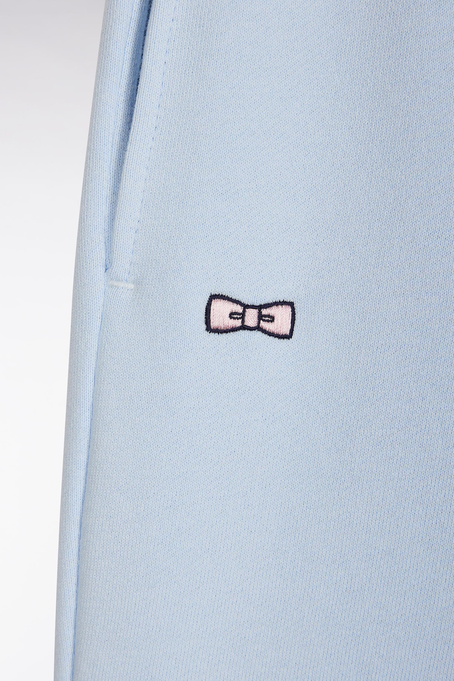 Short en molleton coton ciel coupe droite - Image 6