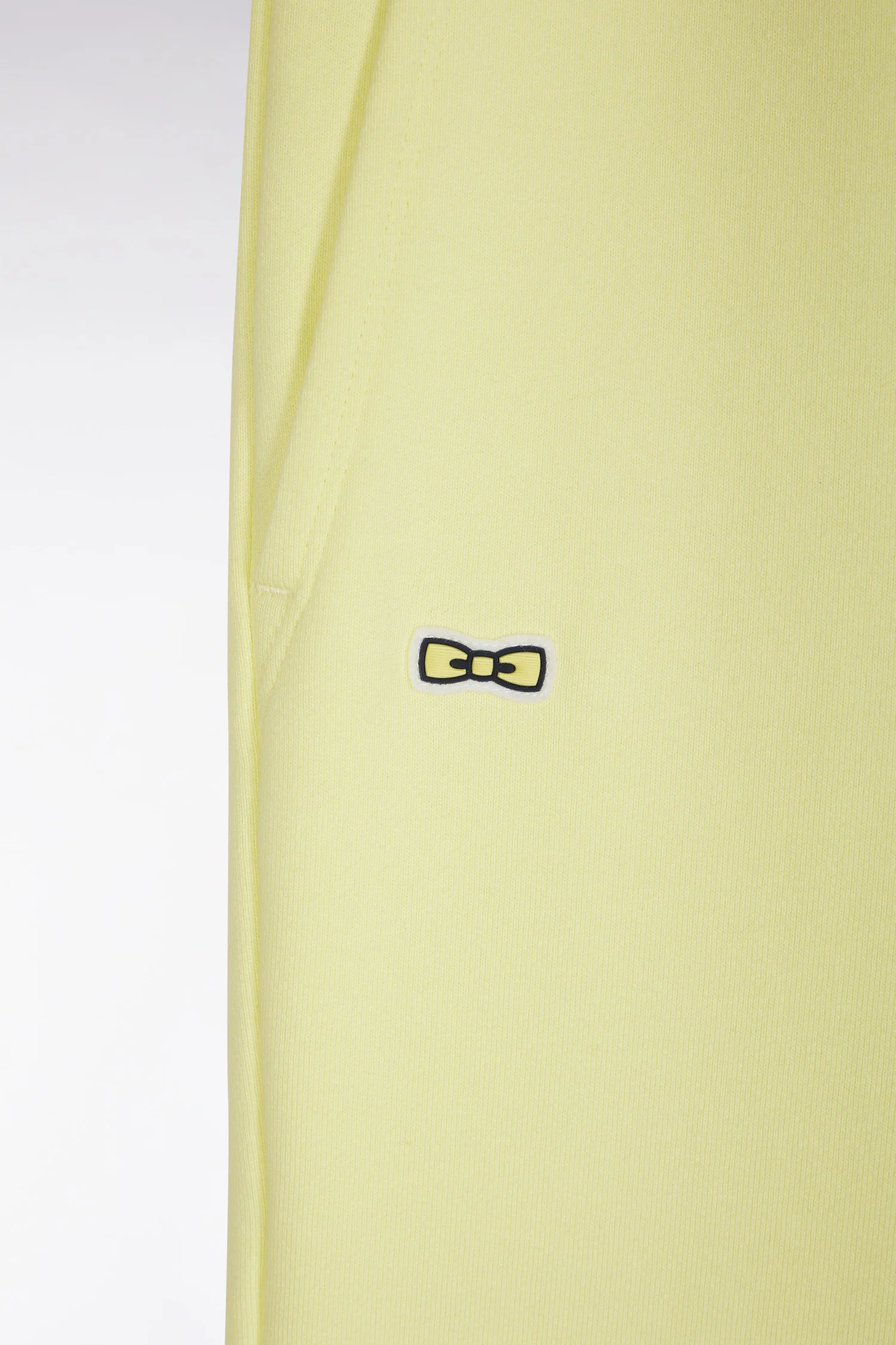 Short en molleton coton jaune coupe décontractée - Image 6