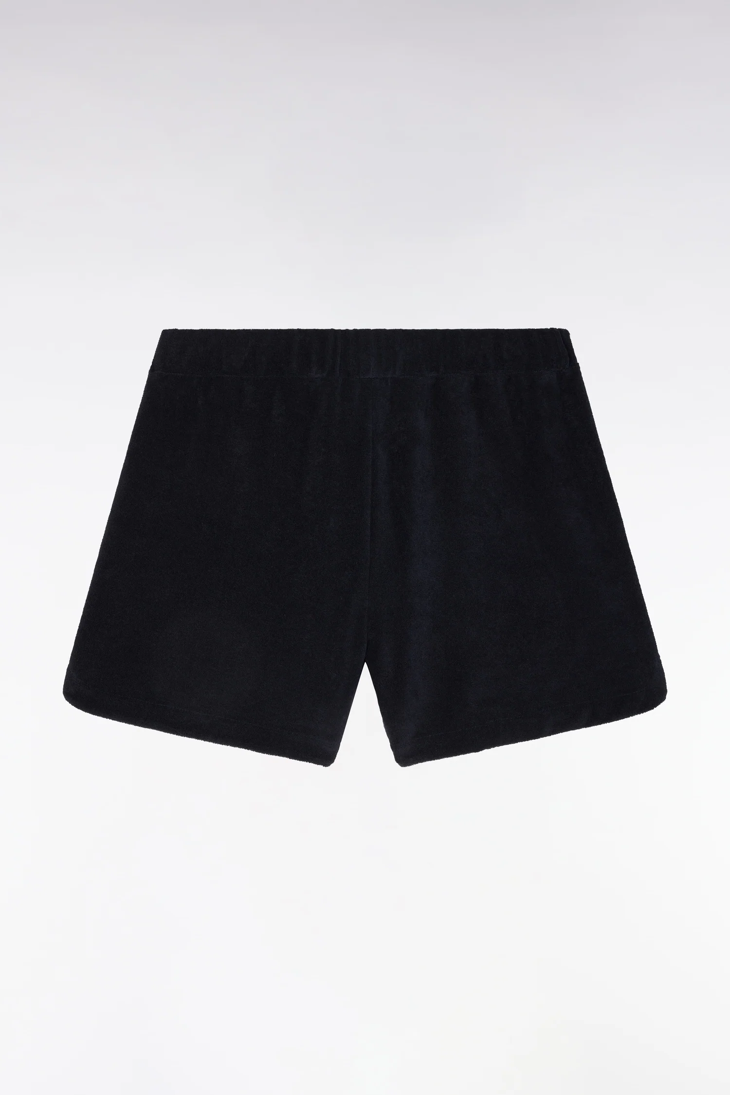 Short en molleton coton mélangé marine coupe droite - Image 6