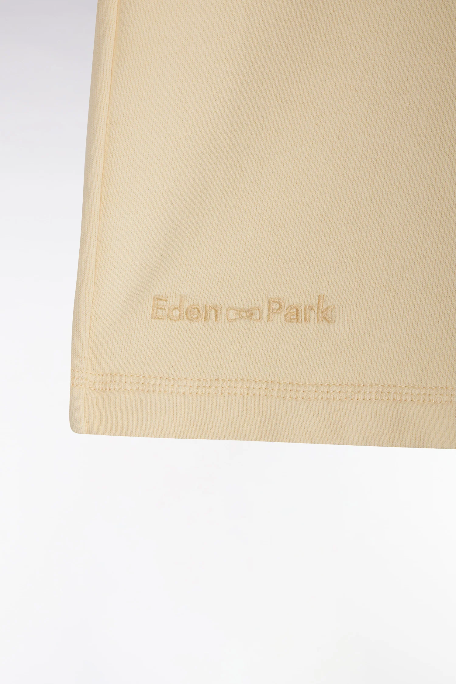 Short en molleton coton ocre coupe décontractée - Image 5