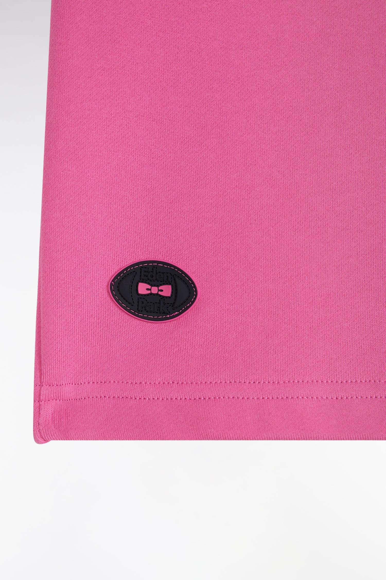 Short en molleton coton rose coupe décontractée - Image 6