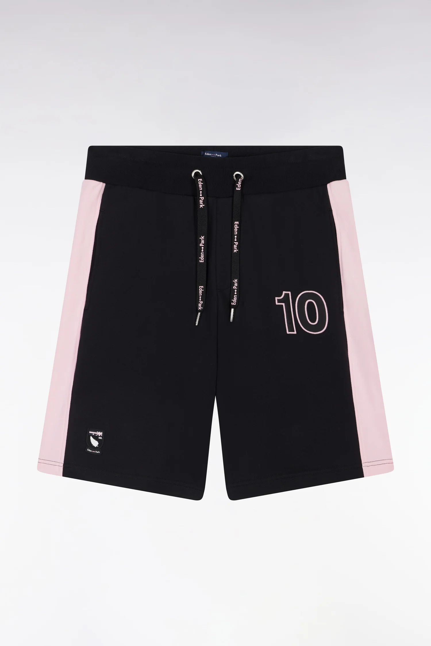 Short New Zealand en coton noir et rose coupe décontractée - Image 2
