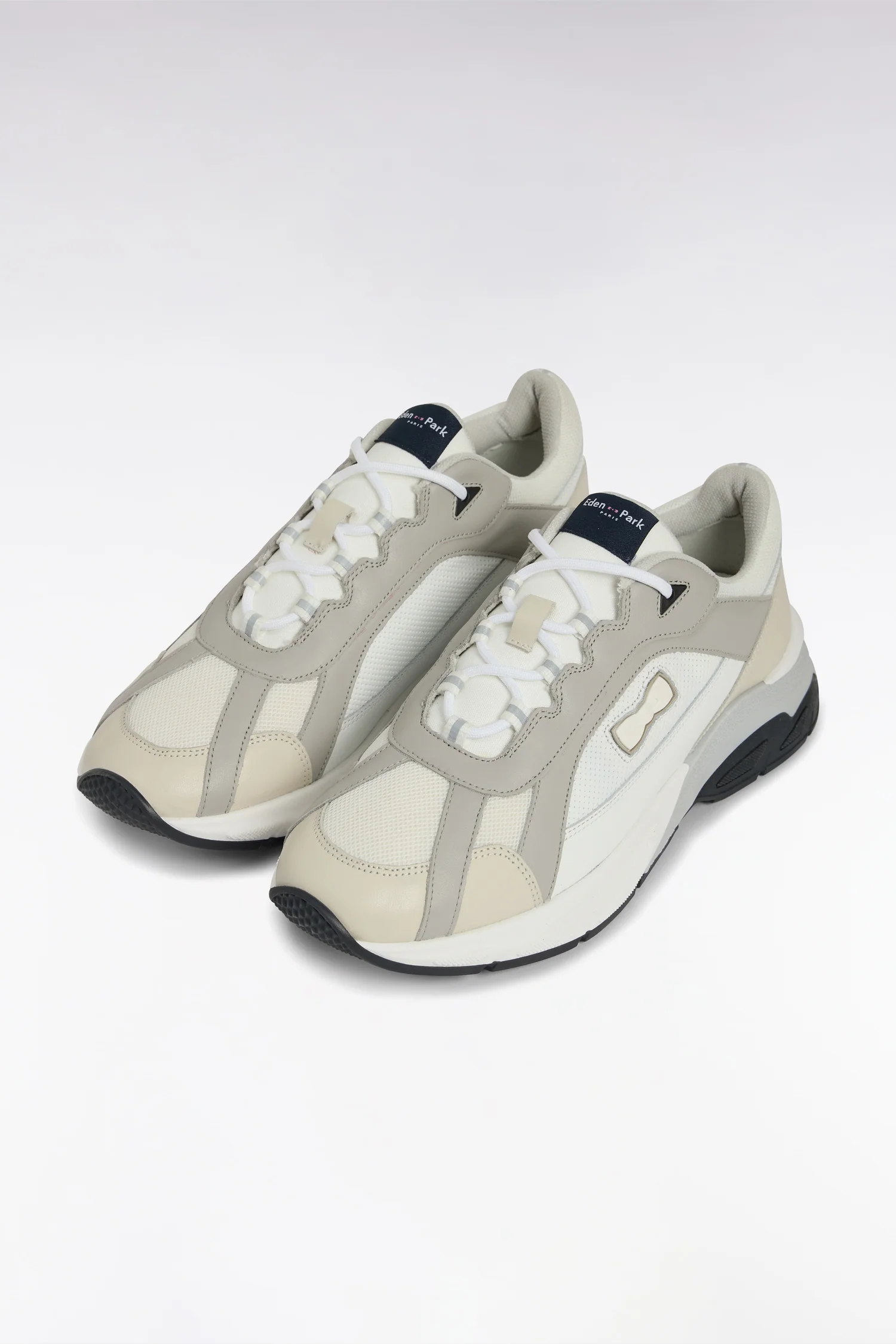 Sneakers larges en cuir blanches - Image 4