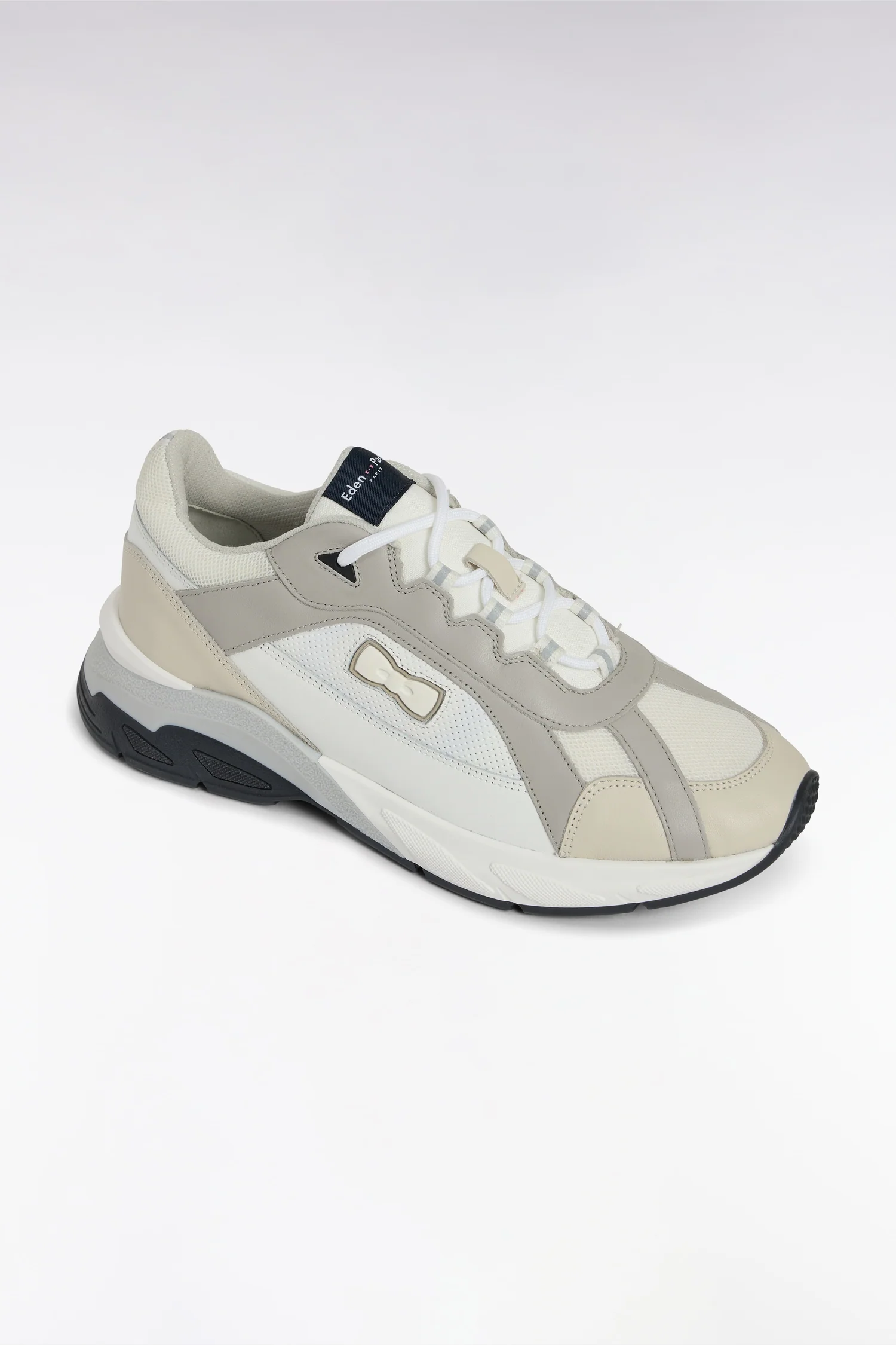 Sneakers larges en cuir blanches - Image 5