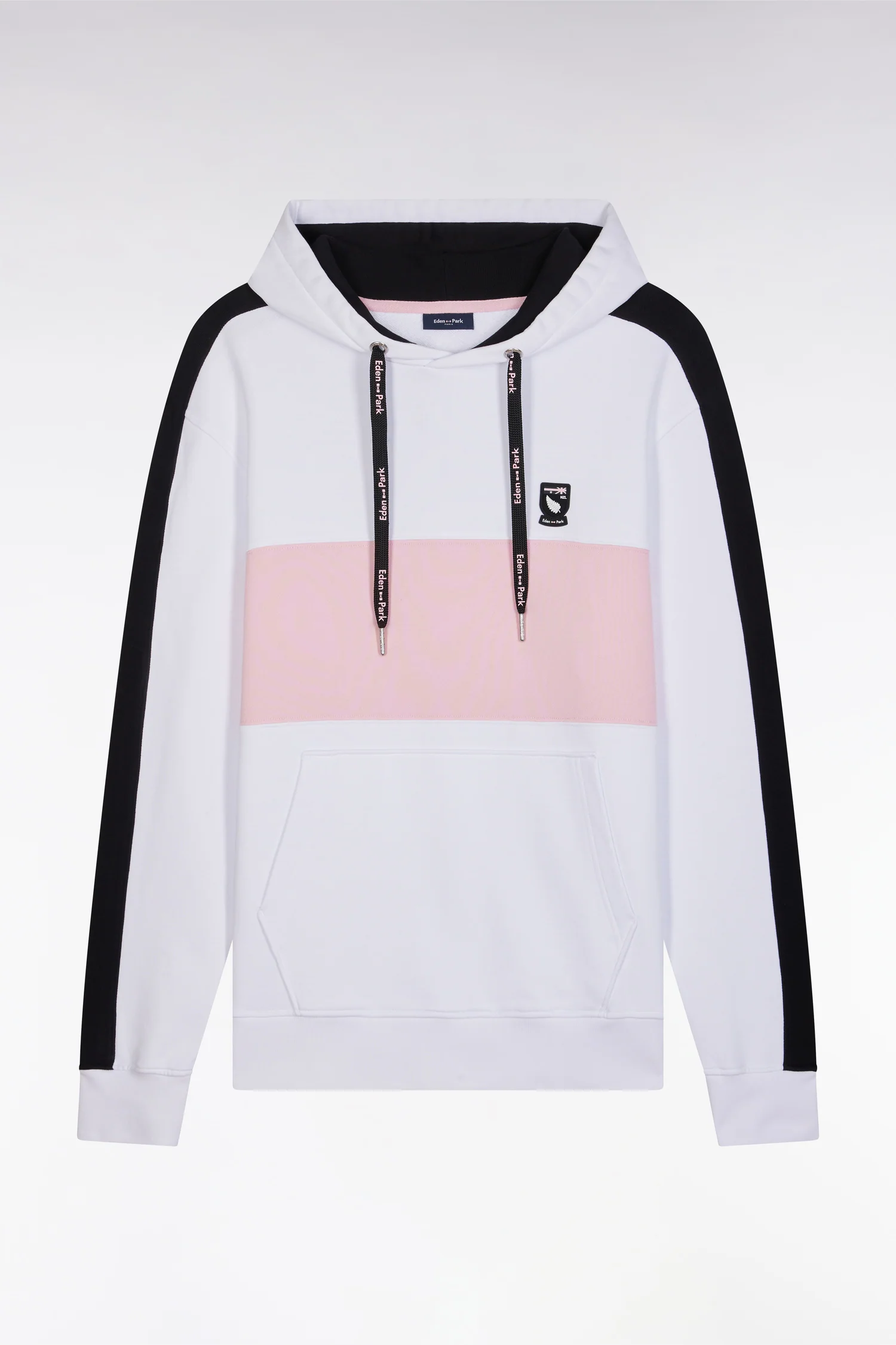 Sweatshirt à capuche New Zealand en coton blanc coupe décontractée - Image 2