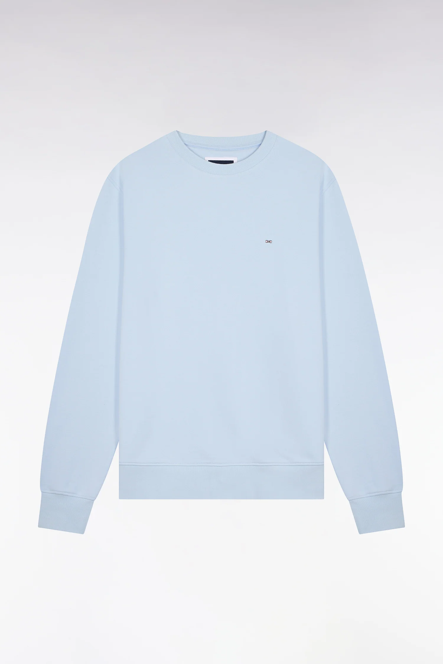 Sweatshirt uni en molleton coton bleu ciel - Image 2