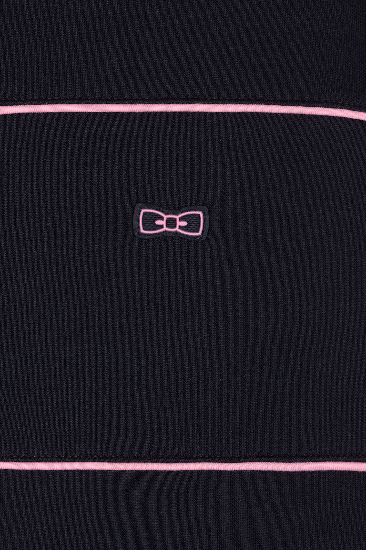 Sweatshirt zippé en coton interlock bleu coupe droite - Image 6