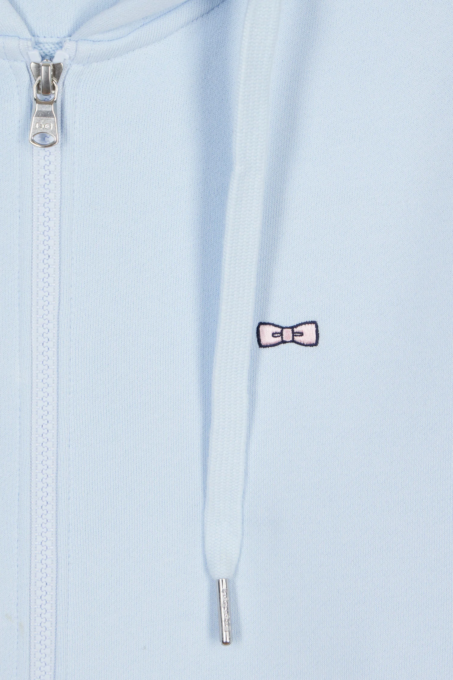 Sweatshirt zippé en molleton coton ciel coupe droite - Image 6