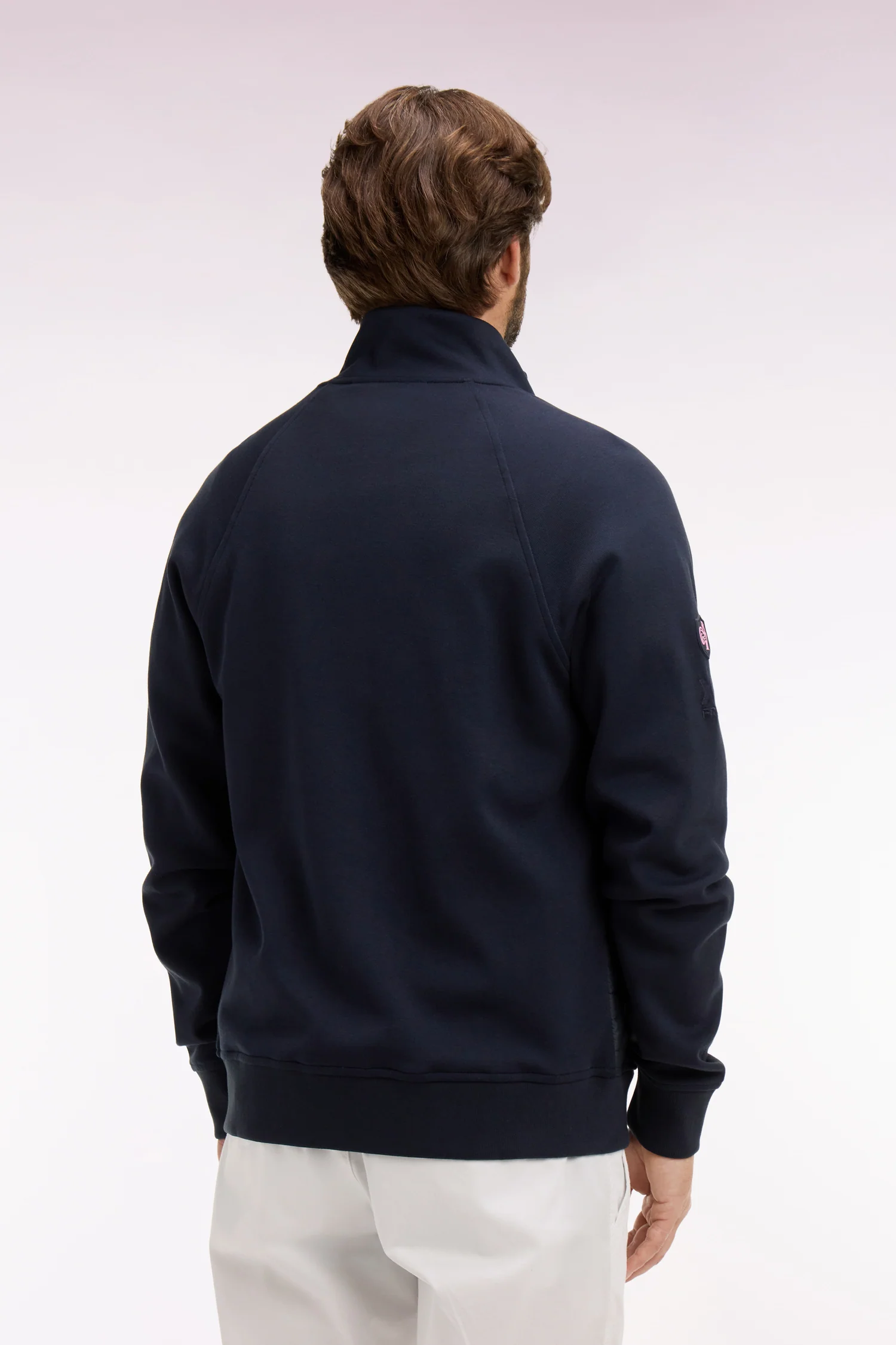 Sweatshirt zippé XV de France en molleton marine à parmenture matelassée coupe regular - Image 5