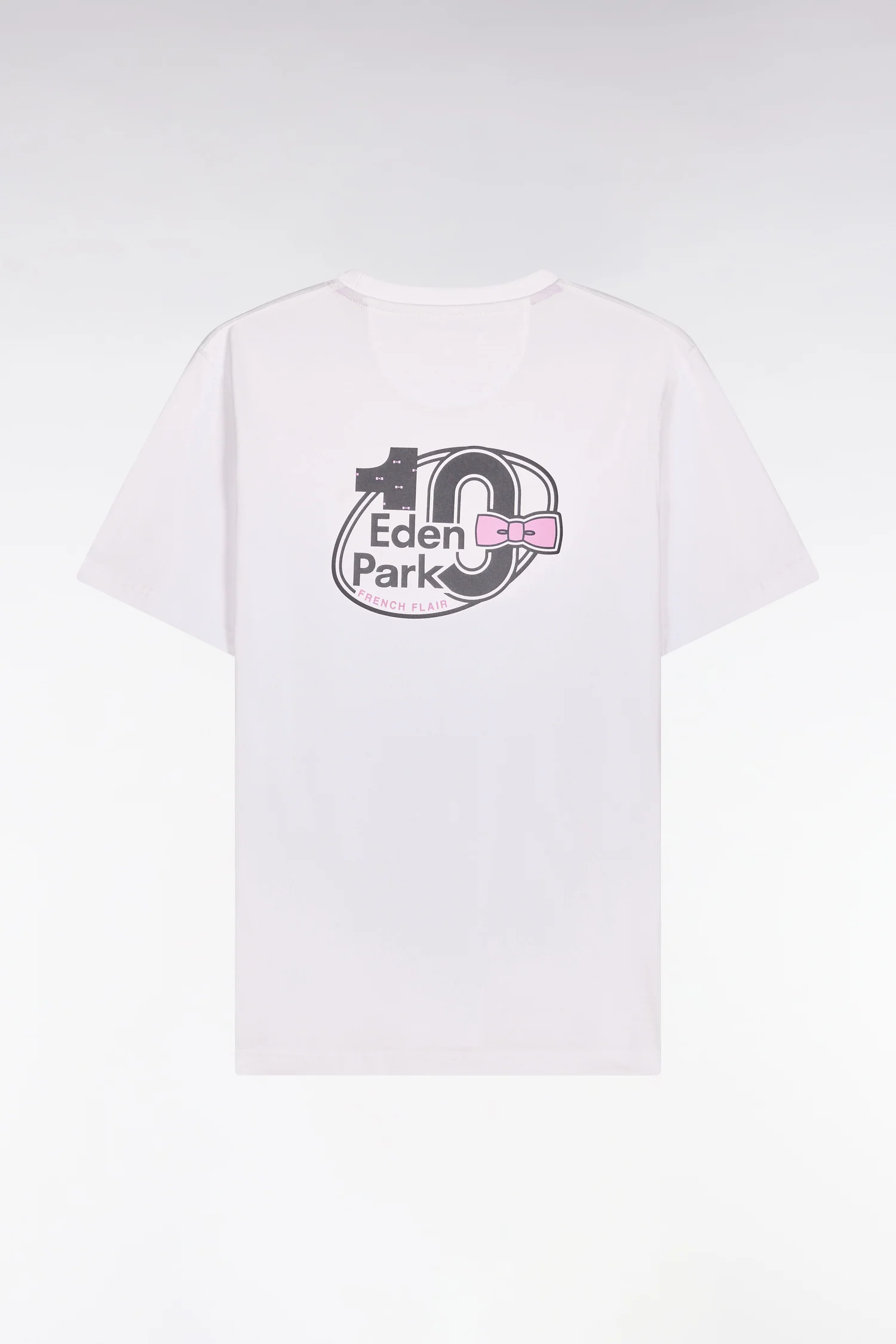 T-shirt à manches courtes blanc sérigraphié coupe regular - Image 2