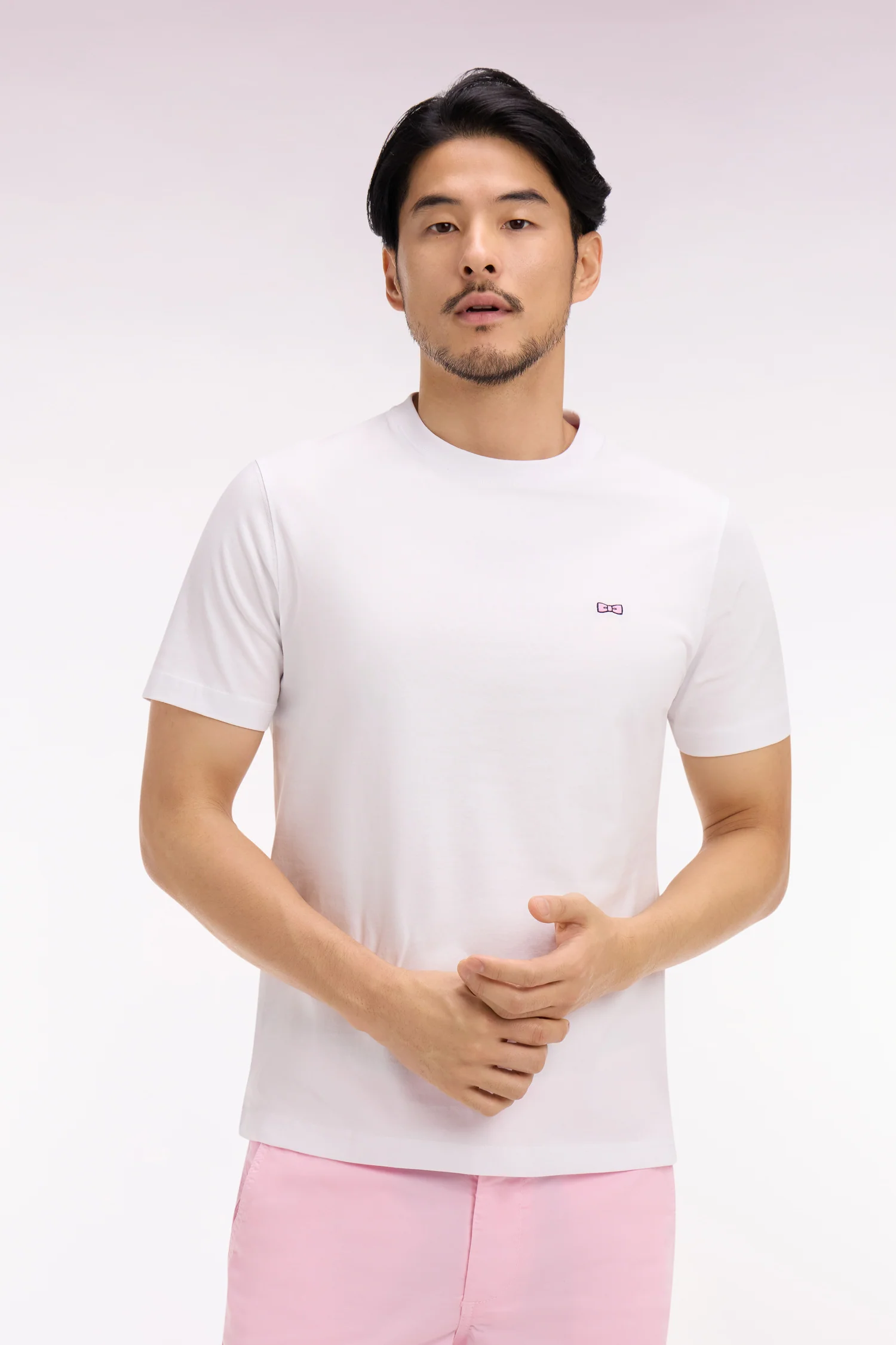 T-shirt à manches courtes blanc sérigraphié coupe regular - Image 3