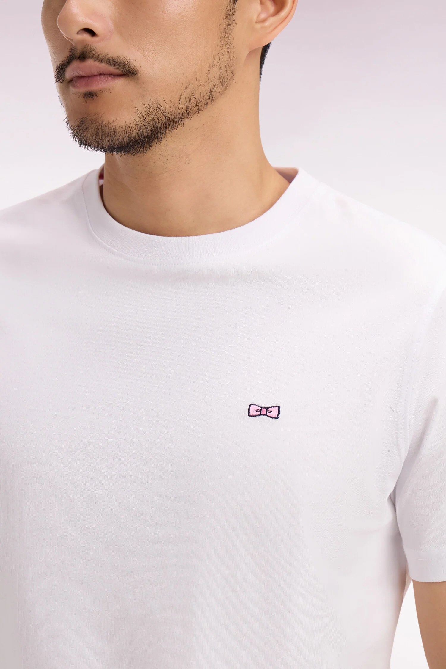T-shirt à manches courtes blanc sérigraphié coupe regular - Image 4