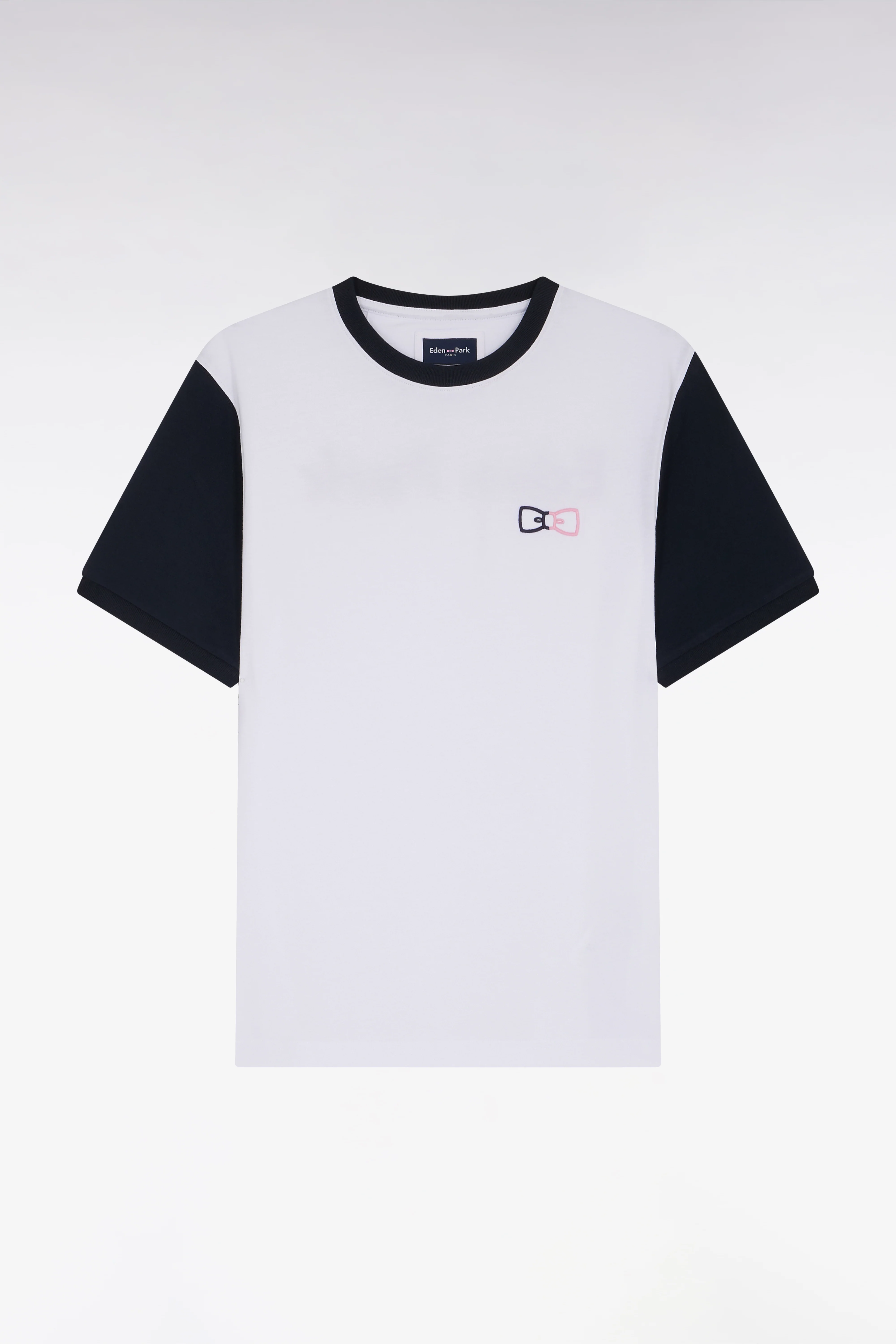 T-shirt à manches courtes en coton blanc coupe décontractée