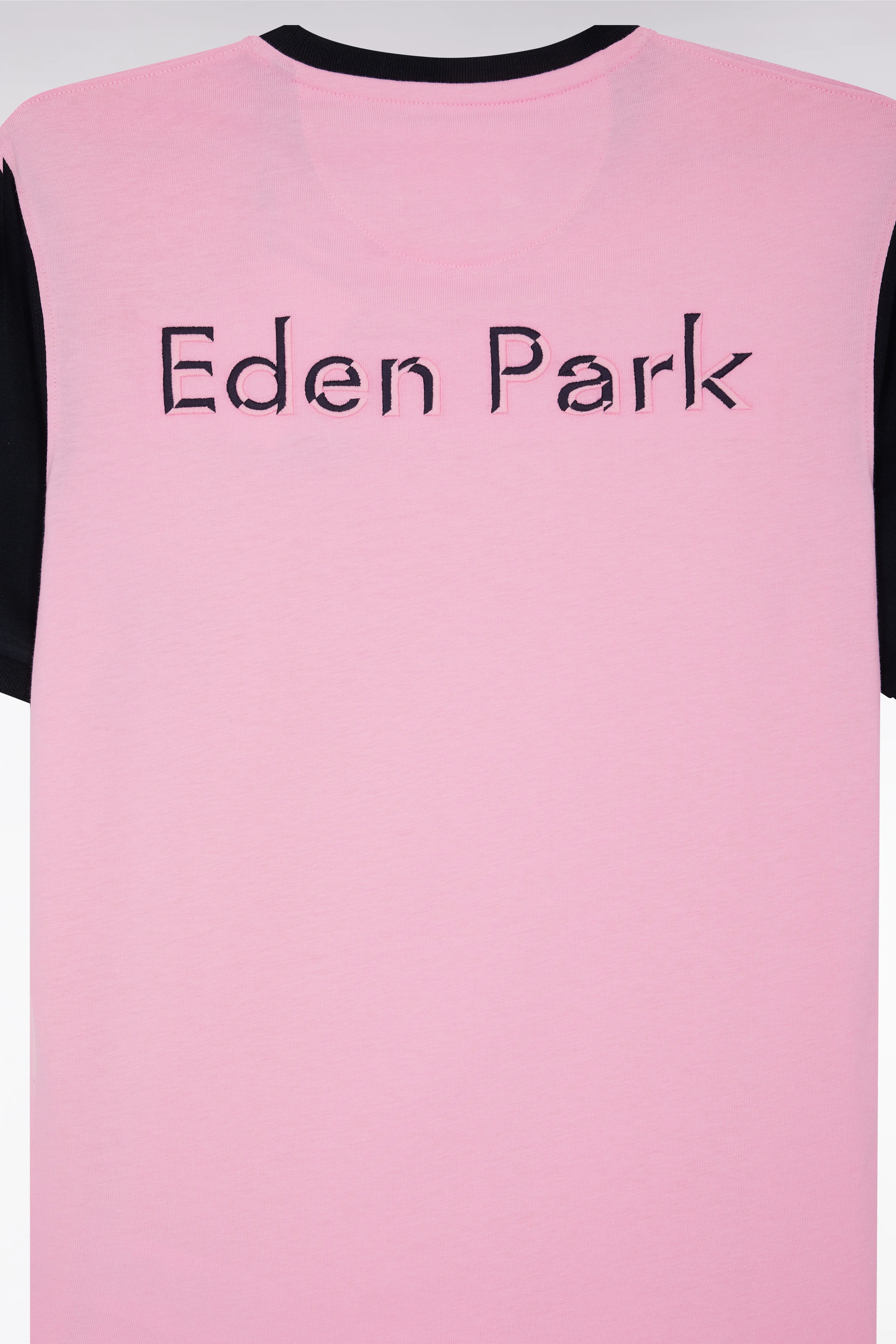 T-shirt à manches courtes en coton rose coupe décontractée - Image 3