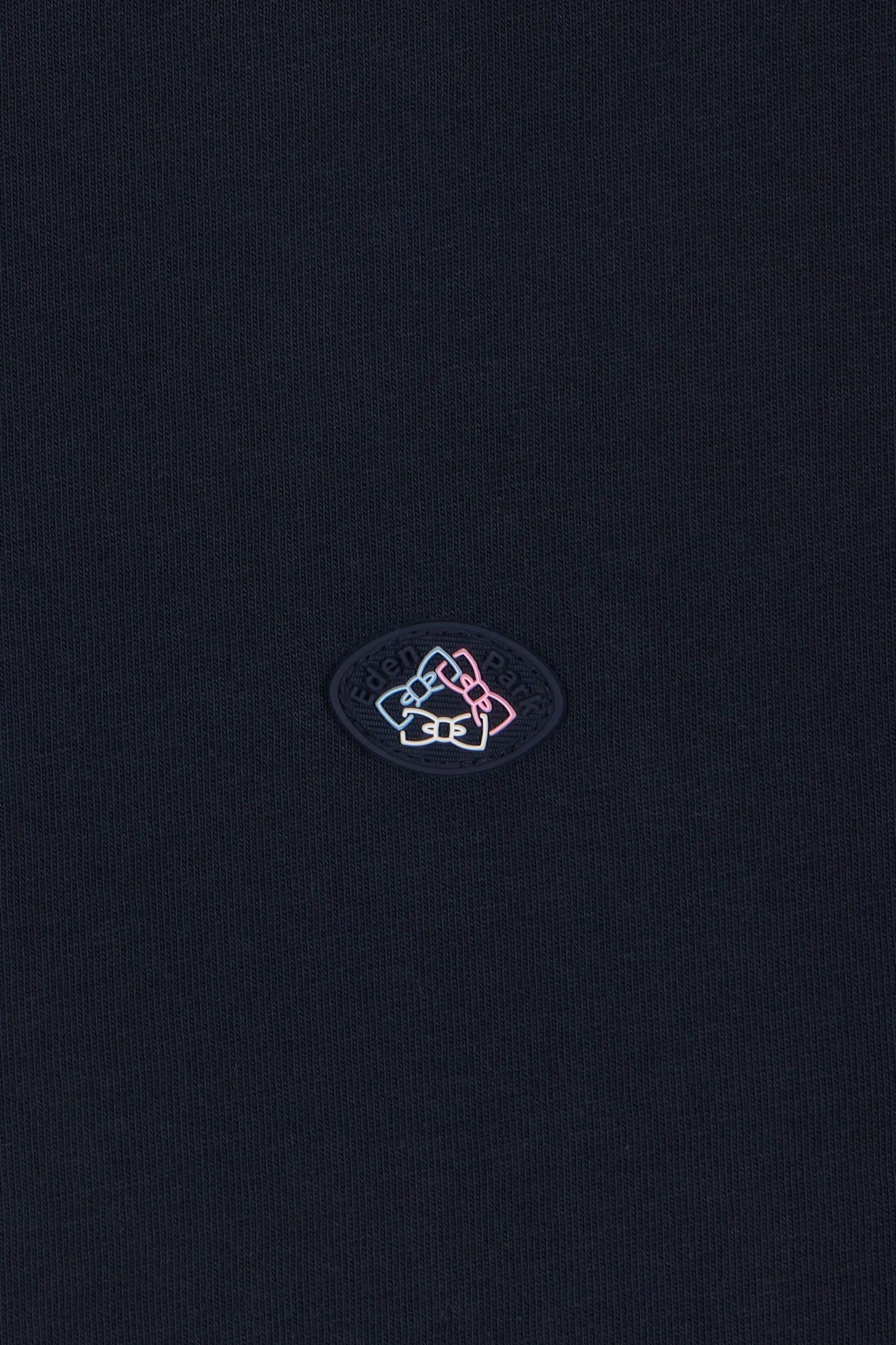 T-shirt colorblock en coton marine coupe droite - Image 6