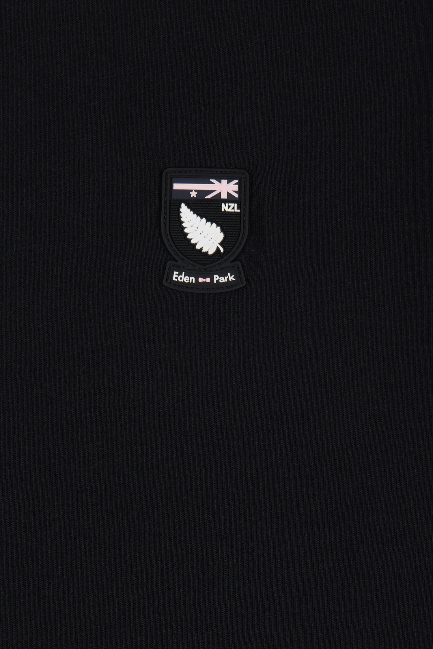 T-shirt en coton noir écusson New Zealand coupe décontractée - Image 6