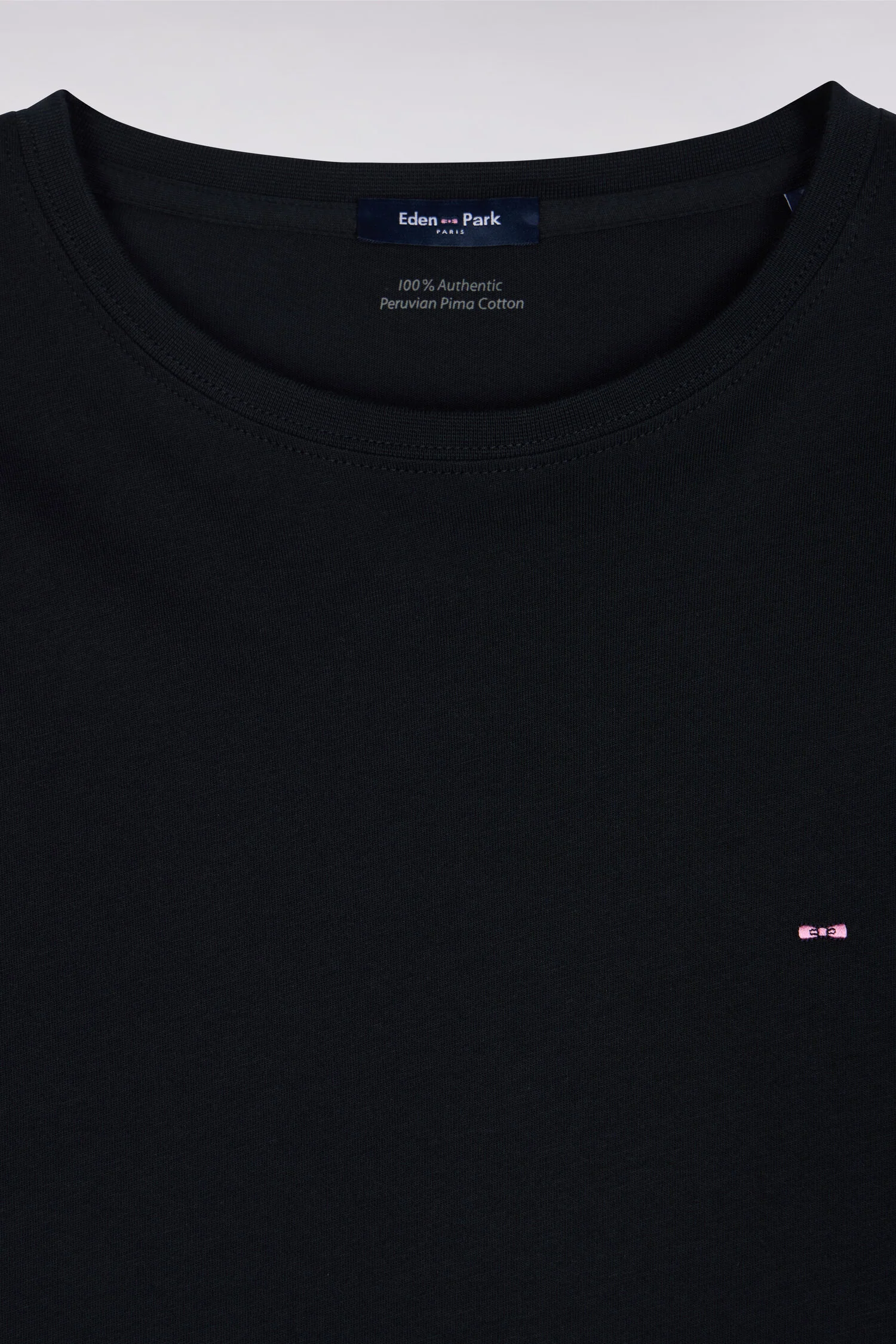 T-shirt noir col rond Ă manches longues - Image 7