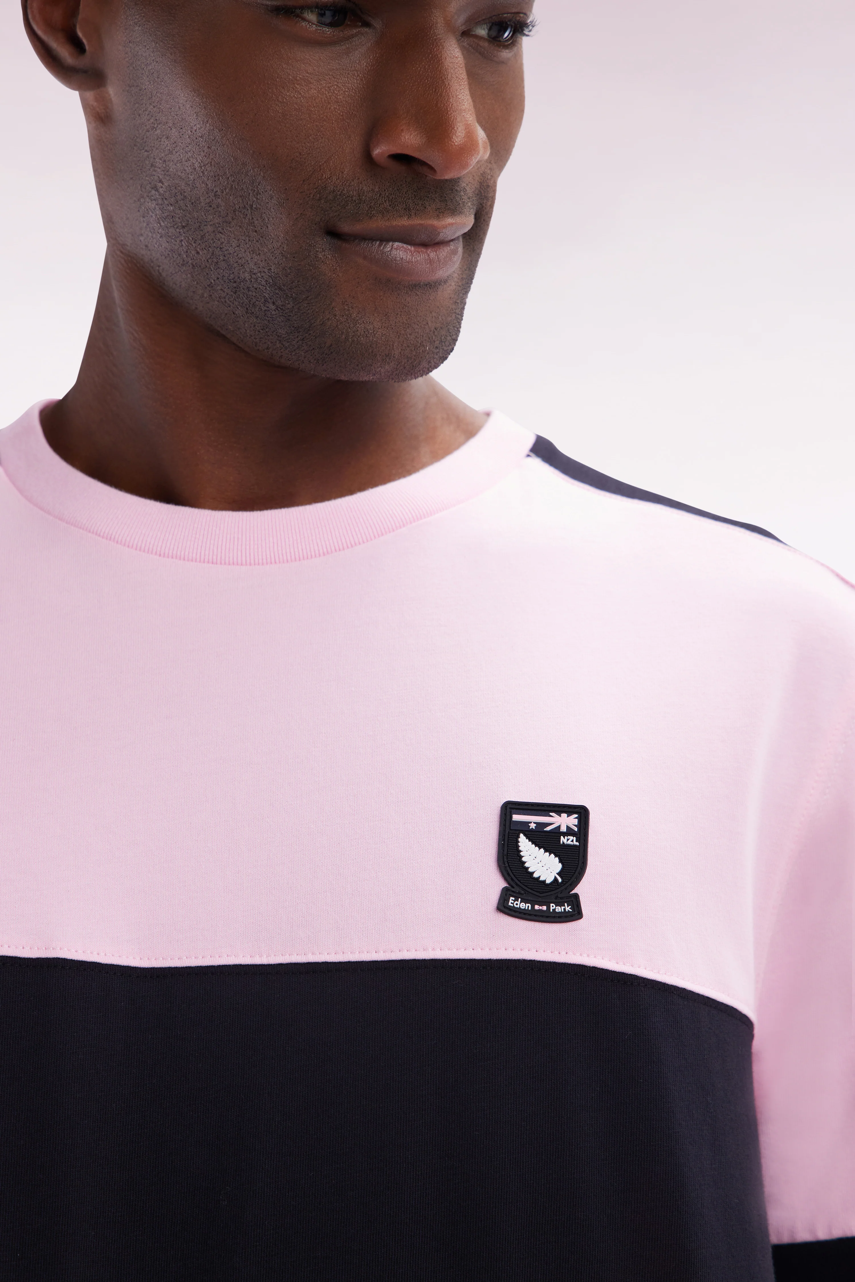 T-shirt Nouvelle Zélande en coton rose coupe décontractée - Image 5