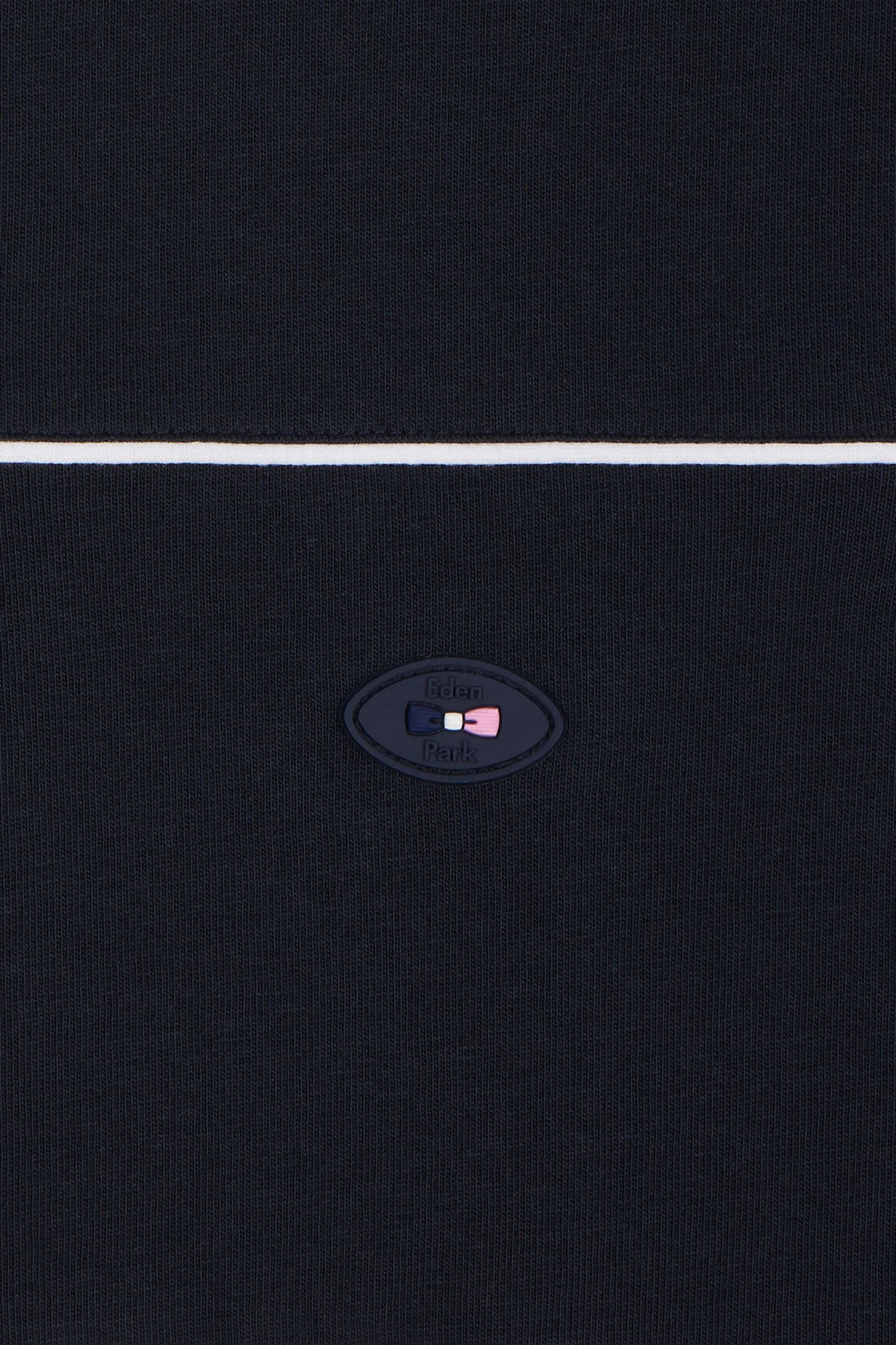 T-shirt XV de France en coton marine Ă passepoils coupe droite - Image 6
